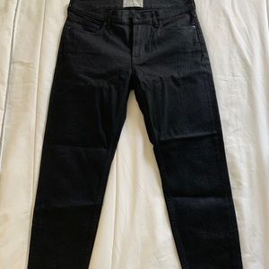 Everlane high rise black skinny jeans